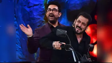 Amar-Prem reunion on Bigg Boss 18 set! Aamir Khan and Salman Khan recreate 'Do Mastane' moment