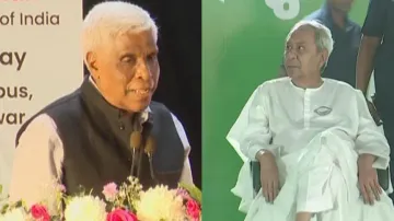 Former Odisha DGP Prakash Mishra and CM Naveen Patnaik