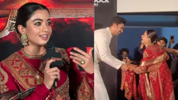 Chhaava trailer launch: Rashmika Mandanna arrives hopping on one foot, says, 'I'm happy to retire'; 