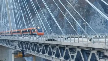 Vande Bharat train completes trial run in J&K