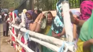 Elderly women make beeline to buy tickets amid huge rush near Barabati Stadium in Cuttack