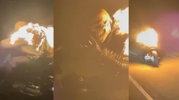 Biker Spotted as Ghost Rider