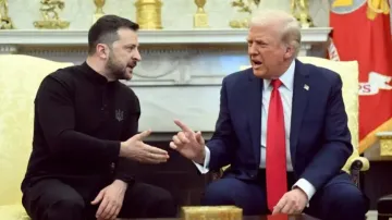 Heated exchange between Donald Trump and Volodymyr Zelenskyy