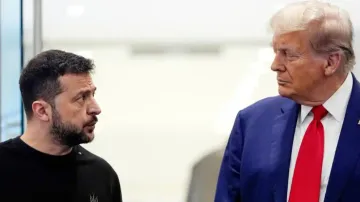 Ukraine President Volodymyr Zelenskyy, US President Donald Trump