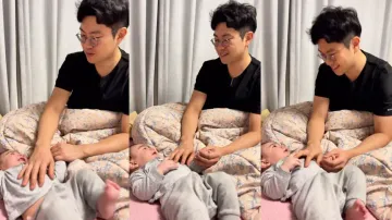 Korean Man Sings Hindi Lullaby Chanda Hai Tu