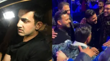 MS Dhoni Gautam Gambhir reunite for photo