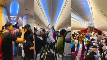 Spicejet crew members Holi celebration inside packed aircraft sparks debate