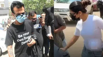 Yuzi Chahal flaunts Be Your Own Sugar Daddy Dhanashree Verma gets fumed at paps