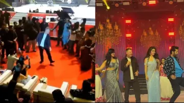 David Warner recreates Allu Arjun Srivalli hook steps at Robinhood event shakes leg with Sreelela