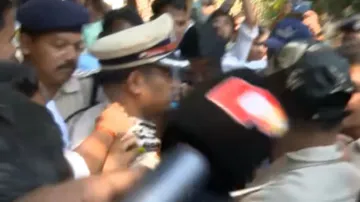 Odisha Assembly ruckus; Congress workers clash with Police, manhandle and attack Additional CP