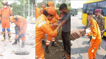 NDRF Team carries put rescue operation in earthquake hit Myanmar