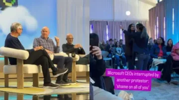Indian-origin Microsoft techie publicly confronts Bill Gates, Satya Nadella over ties to Israel