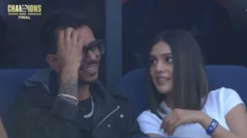 Yuzvendra Chahal with RJ Mahvash