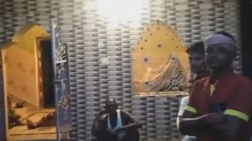 The looted house