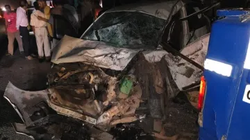 Two dead, two critically injured as car crashes into divider in Odisha’s Sambalpur