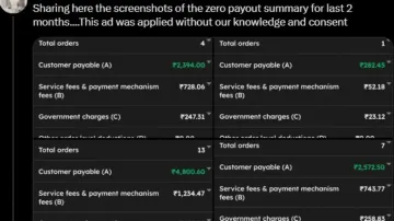 Zomato’s hidden fees: Restaurant owner left with Rs 415 from Rs 16,486 earnings; sparks outrage