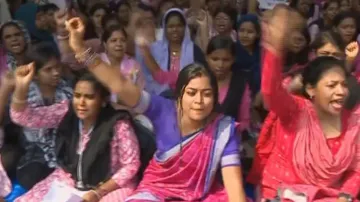 Odisha junior teachers hit Bhubaneswar streets demanding job regularisation