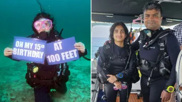 Odia teen Tisya Panigrahi becomes youngest to dive 100ft in open waters