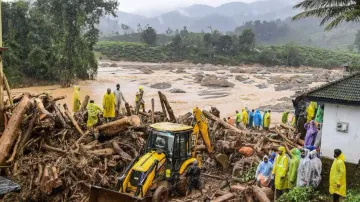  Heavy rain triggers flood fears in Wayanad's Chooralmala, one year after deadly landslides