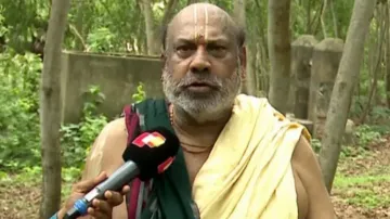Senior servitor Ramachandra Dasmahapatra