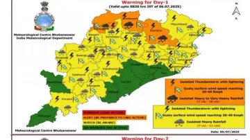 IMD predicts heavy rainfall in Odisha as another Low Pressure likely over gangetic West Bengal