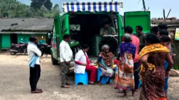Medical team from Andhra Pradesh in Kotia 