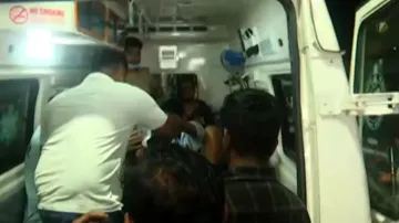 Students taken in ambulance