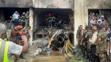 Jet crash in Bangladesh