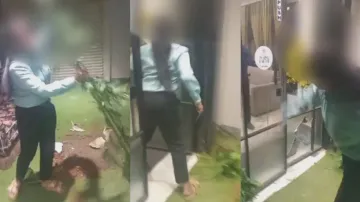 Caught on camera: Woman employee vandalises hotel property in Bhubaneswar