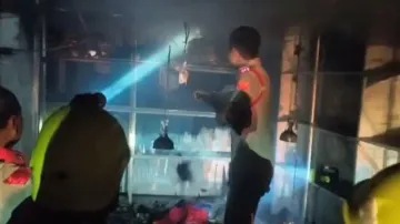 Massive fire guts saree shop in Mayurbhanj