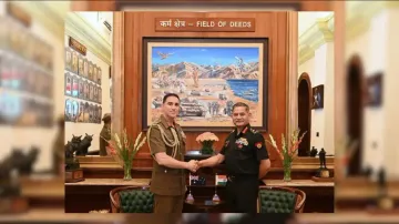 Chief of Australian Army meets Gen Dwivedi