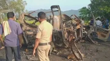 108 Ambulance catches fire in Khordha; narrow escape for 3 staff 