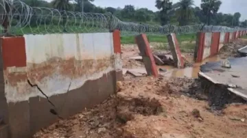 Malkangiri airport wall collapse raises concern of substandard work