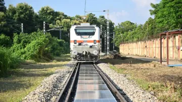 Indian Railways installs removable solar panels between railway tracks, pilot project at Varanasi