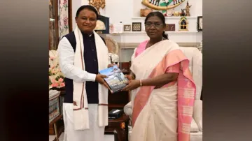 Odisha CM Mohan Mahji and President Droupadi Murmu