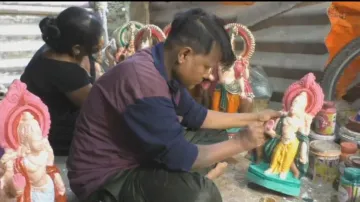 Breaking stereotypes: Cuttack’s Choudwar Soma Behera carves identity as idol-maker