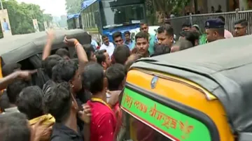 People Block Road connecting to Bhubaneswar airport near Capital Hospital