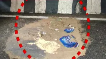 Road Cave-In On Palasuni Overbridge Sparks Public Ire