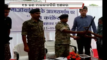 Maoists surrender in Malkangiri, Bonai, Bastar