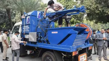 India gets its first sewer cleaning machine