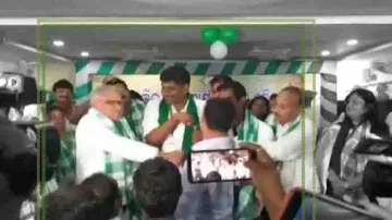 BJD MP Chandrasekhar Sahu Slaps Party Worker On Stage, Draws Condemnation