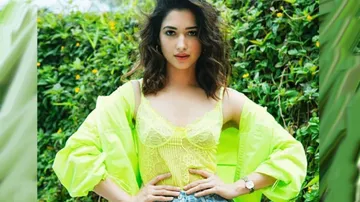 Tamannaah Bhatia Mesmerises In Blue, Back In Shape Post Covid-19 Recovery