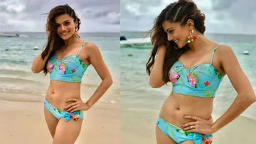 Taapsee Pannu Scintillating In Deep Blues! Check Pictures