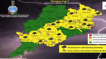 IMD Predicts Thunderstorm, Lightning Activity In Odisha Till April 21; SRC Issues Advisory