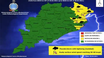 IMD Issues Thunderstorm, Lightening Alert Issued For Odisha; SRC Writes To 6 District Collectors