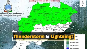 Odisha Weather: IMD Issues Yellow Warning Over Expected Thunderstorm & Lightning