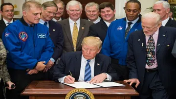 Trump signs order to re-establish National Space Council
