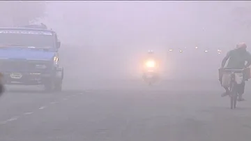 Commuters face difficulties due to foggy weather condition on Saturday