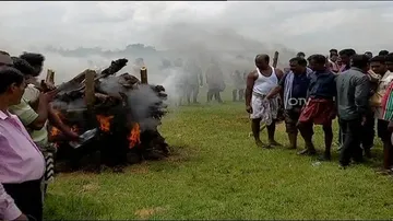 Last rites of Sambalpur accident victims performed
