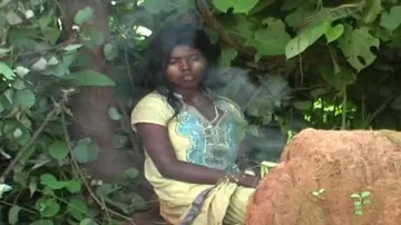 Blind faith: Girl living as recluse in forest draws huge crowd